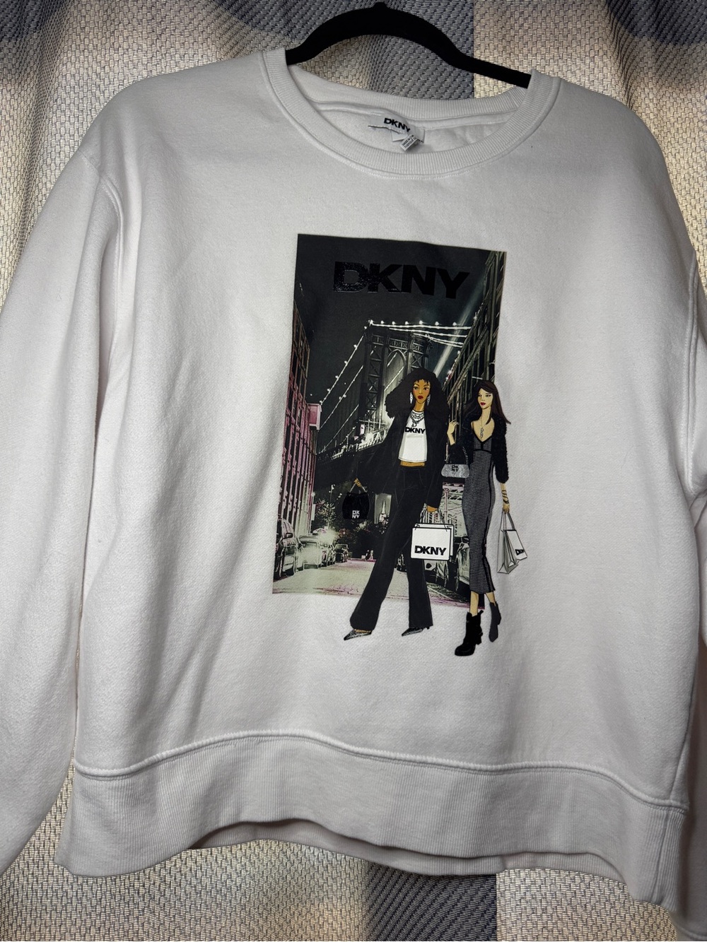 DKNY White Sweatshirt